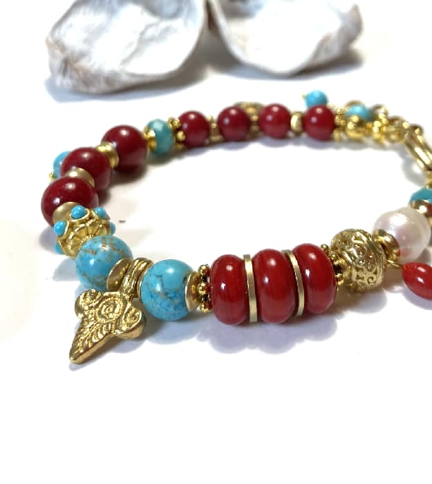 donkerrode armband 3