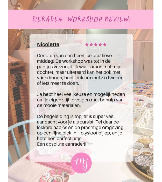 Workshop Sieraden Maken voor 2 personen