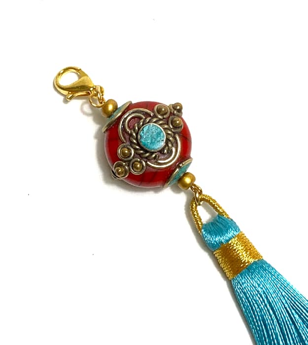 Verwisselbare Turquoise Kwast Hanger