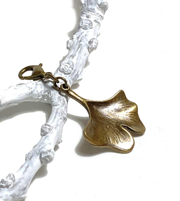 Ginkgo Biloba hanger in brons - Afbeelding 2