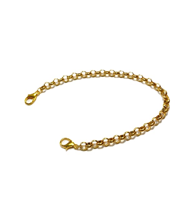 Ketting en Armband Verlengstuk verguld RVS 22cm x 6mm