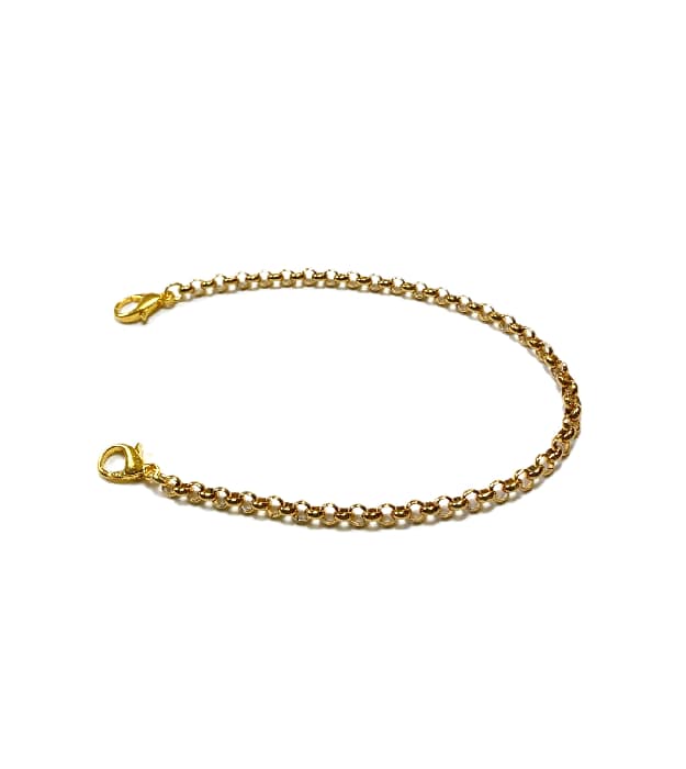 Ketting of Armband Verlenger verguld RVS 22cm x 4mm