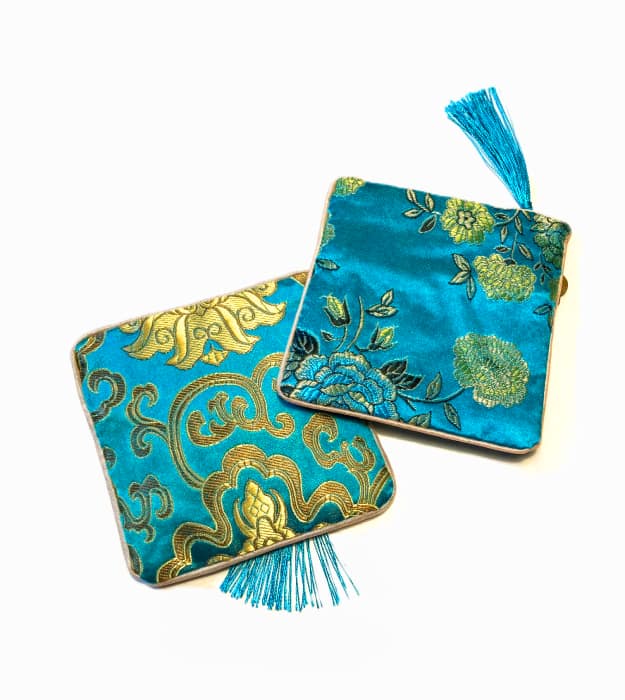 Turquoise Cadeau Hoesje voor Sieraden, prijs per stuk - Afbeelding 2